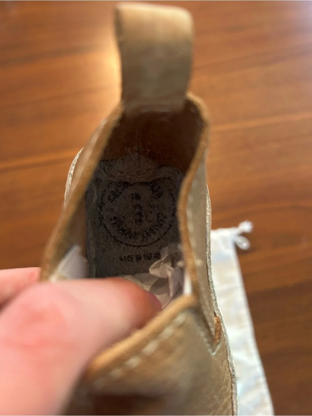 Freshly Picked Tan Leather Slip-On Kids Boots